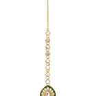 Gold Plated Green Kundan Pearl Layered Set