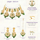 Gold Plated Green Kundan Festive Bridal Set