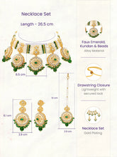 Gold Plated Green Kundan Festive Bridal Set