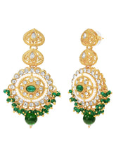 Gold Plated Green Kundan Festive Bridal Set