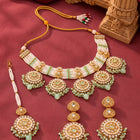Gold Plated Mint Kundan Heritage Bridal Set
