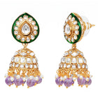 Gold Plated Pink Kundan Classic Bridal Set