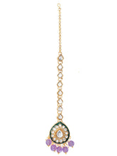 Gold Plated Pink Kundan Classic Bridal Set