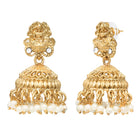 Gold Plated Pink Green Ornate Bead Necklace Set