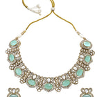 Gold Plated Mint CZ Onyx Majestic Necklace Set