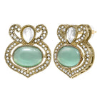 Gold Plated Mint CZ Onyx Majestic Necklace Set