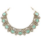 Gold Plated Mint CZ Onyx Majestic Necklace Set