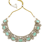 Gold Plated Mint CZ Onyx Majestic Necklace Set