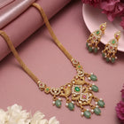 Gold Plated Traditional Peacock Necklace Set