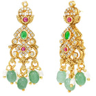 Gold Plated Traditional Peacock Necklace Set