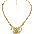Gold Plated Traditional Peacock Necklace Set