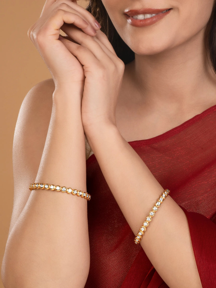 Classic Sparkle CZ Bangle Pair