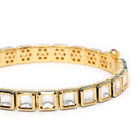 Elegant Kundan-Studded Gold Bangle Set