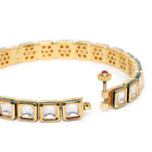 Elegant Kundan-Studded Gold Bangle Set