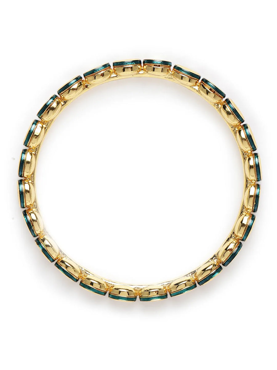 Graceful Kundan Gold Bangles for Women