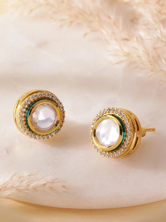 Round Stud Earrings | Elegant & Minimal Designs – Peora