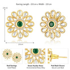Kundan Bloom Style Earrings | Floral & Festive Designs – Peora