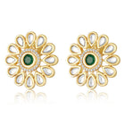 Kundan Bloom Style Earrings | Floral & Festive Designs – Peora