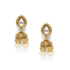 Royal Jhumkas with Pearl Charm