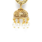 Royal Jhumkas with Pearl Charm