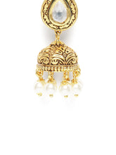 Royal Jhumkas with Pearl Charm