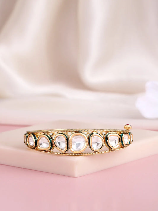 Royal Mughal Inspired Faux Kundan Kada