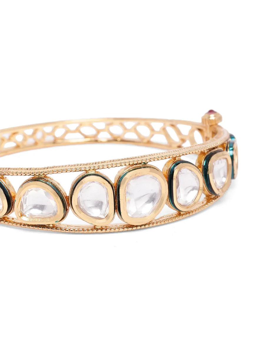Royal Mughal Inspired Faux Kundan Kada