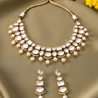 Peora Victorian Kundan Pearl Necklace Set