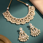 Peora Bridal Kundan Pearl Necklace Set