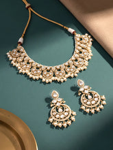 Peora Bridal Kundan Pearl Necklace Set