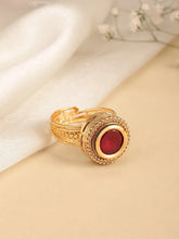 Crimson Royalty Bold Stone Ring