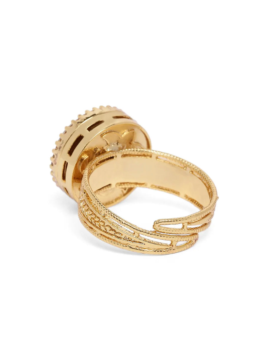 Crimson Royalty Bold Stone Ring