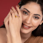 Crimson Royalty Bold Stone Ring