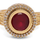 Crimson Royalty Bold Stone Ring