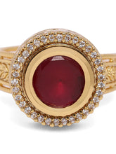 Crimson Royalty Bold Stone Ring
