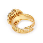 Kundan Stud Ring | Elegant Fashion Jewellery by Peora