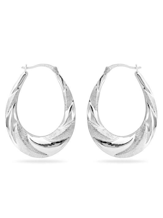Hoop Earrings with Shine – Radiant Jewellery by Peora