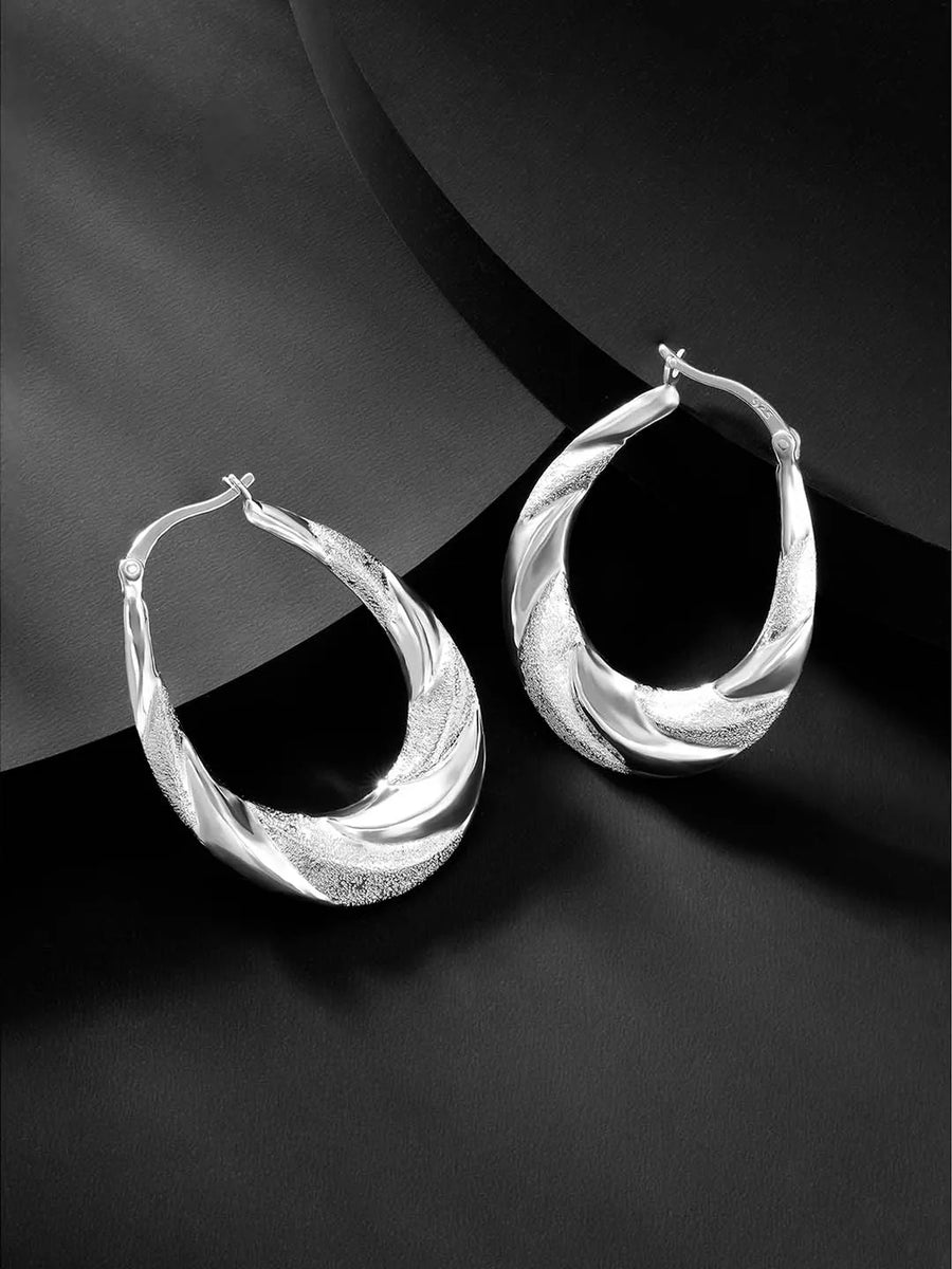 Hoop Earrings with Shine – Radiant Jewellery by Peora