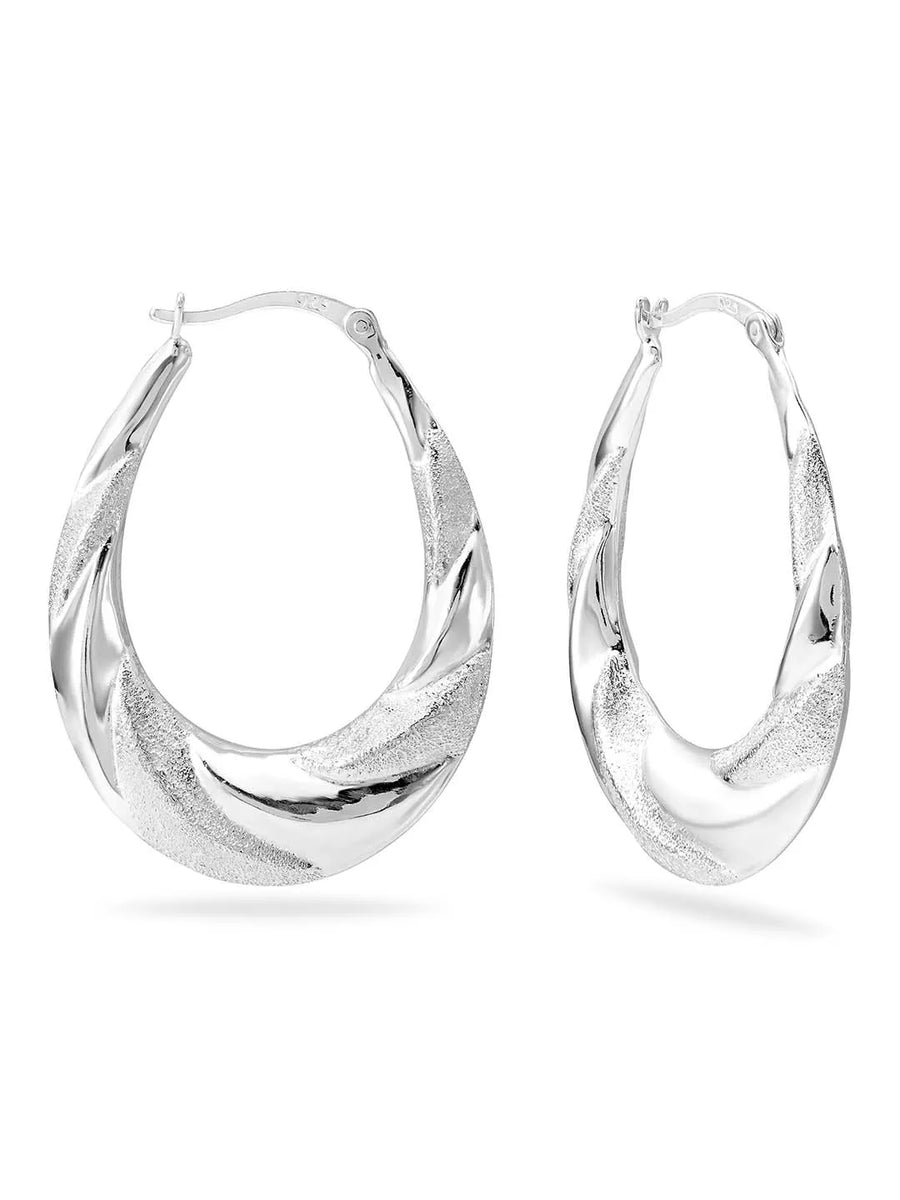 Hoop Earrings with Shine – Radiant Jewellery by Peora