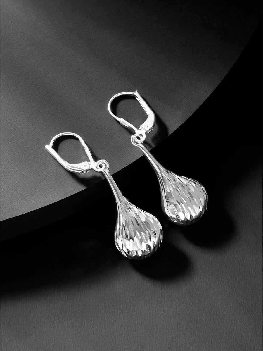 Mirage Drop Earrings – Elegant Statement Jewellery by Peora