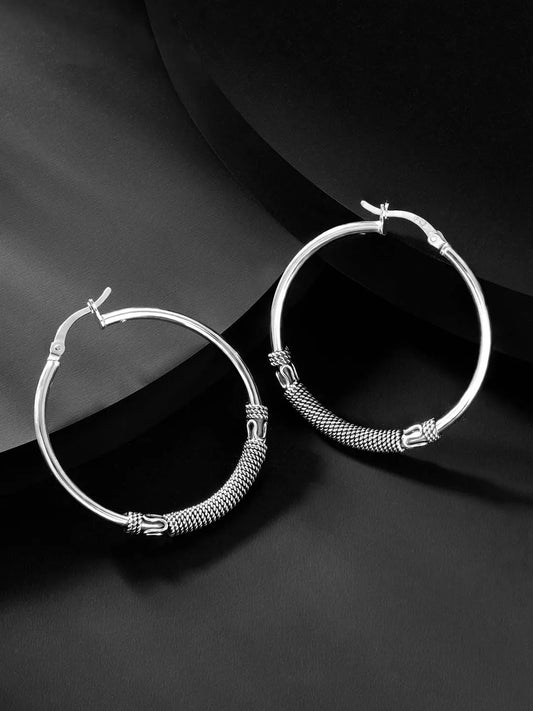 Moon Circles Hoop Earrings – Mystical & Stylish by Peora


