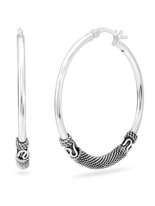 Moon Circles Hoop Earrings – Mystical & Stylish by Peora

