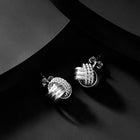 925 Sterling Silver Twisted Knot Stud Earrings
