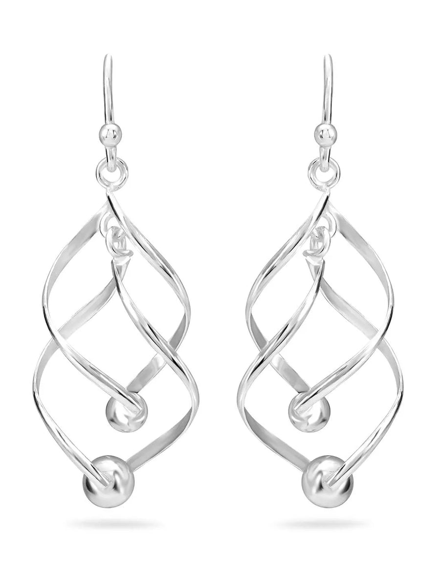 Sterling Drop Earrings – Elegant Silver Styles by Peora

