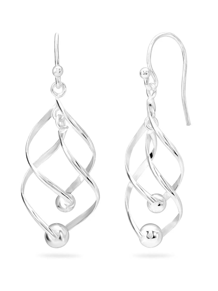Sterling Drop Earrings – Elegant Silver Styles by Peora

