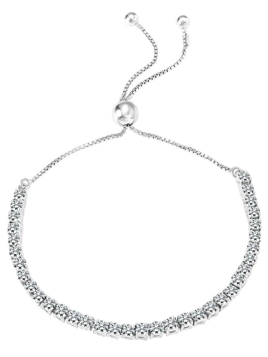 Tennis Adjustable Bracelet by Peora – Elegant & Flexible Fit