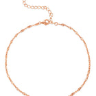 Sparkling Rosy Anklet by Peora | Radiant Elegance for Every Step