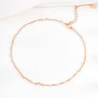Sparkling Rosy Anklet by Peora | Radiant Elegance for Every Step