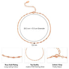 Sparkling Rosy Anklet by Peora | Radiant Elegance for Every Step