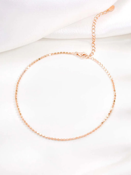 Blush Beauty Anklet by Peora | Soft Elegance for Every Step